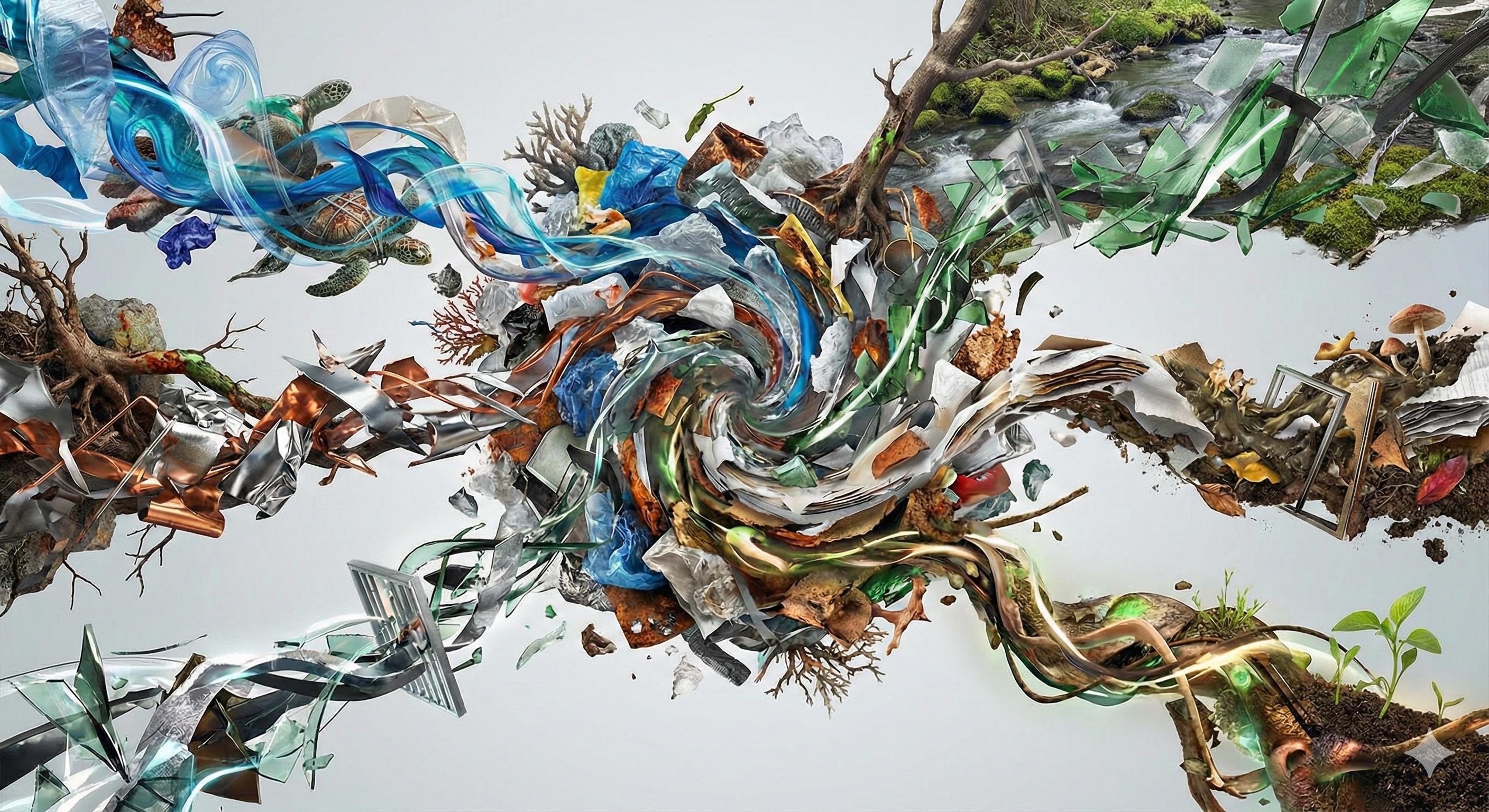 Recycle abstract image