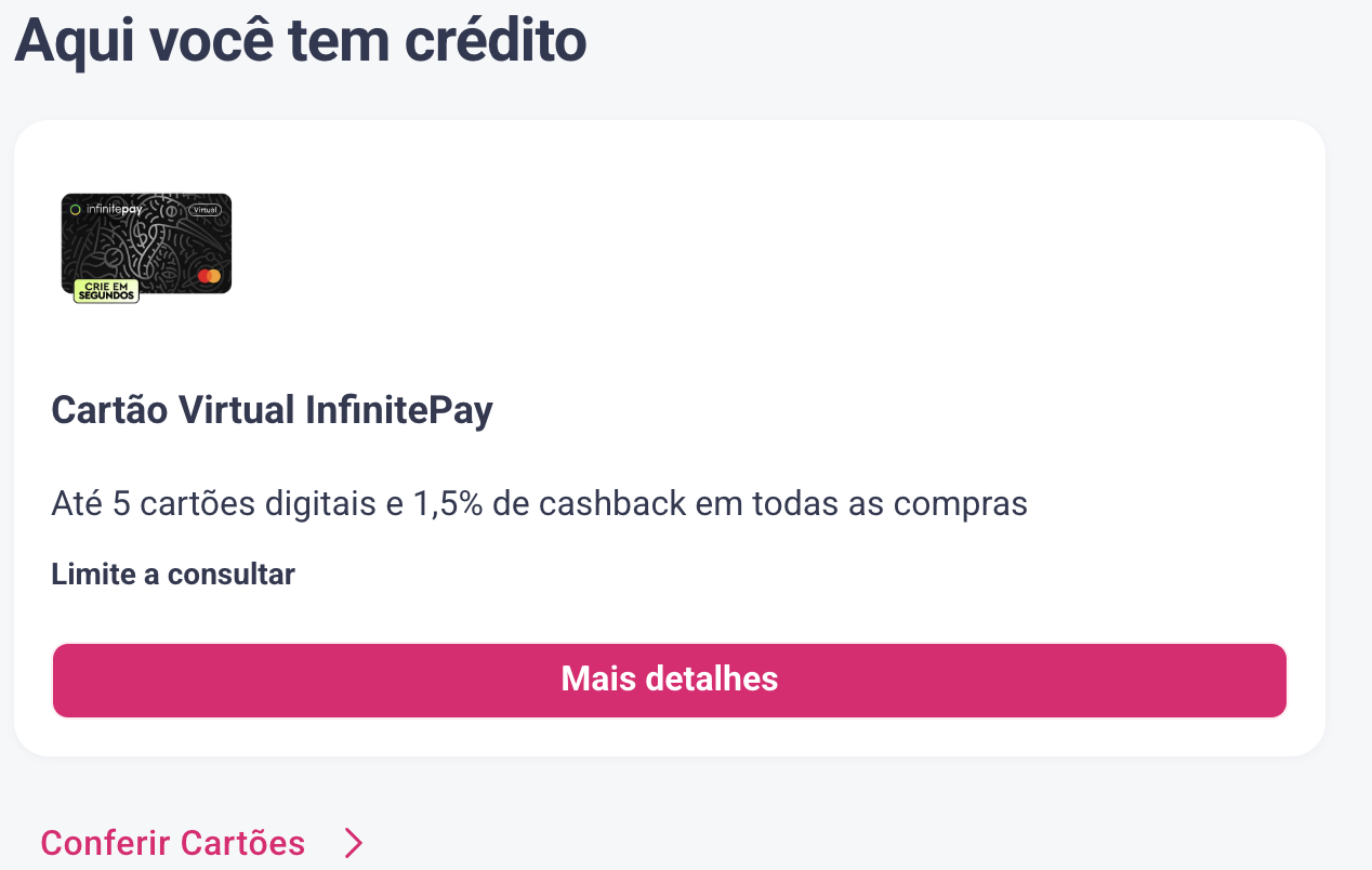 Card anterior — um elemento genérico, perdido, desconectado do usuário e da jornada.